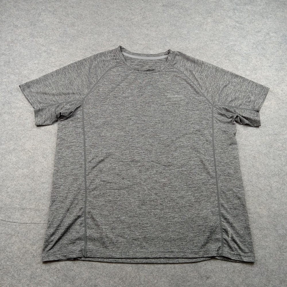 Eddie Bauer‎ Shirt Mens Large Gray Short Sleeve Athletic Performance Top Gym